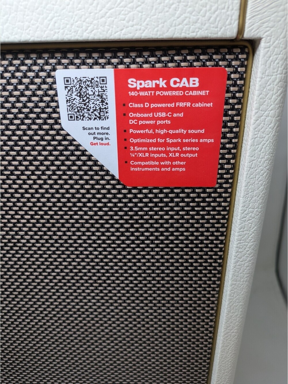 Positive Grid Spark Cab 140-watt 1 x 10-inch Powered Guitar Cabinet - Pearl - Picture 3 of 12